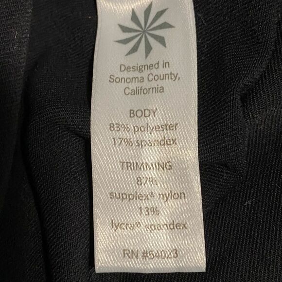 Athleta Size Small Black High Rise Gleam Faux Leather Panel Leggings - Picture 14 of 14